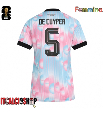 Belgio Maxim De Cuyper #5 Seconda Maglia Femmina Mondiali 2026 Manica Corta